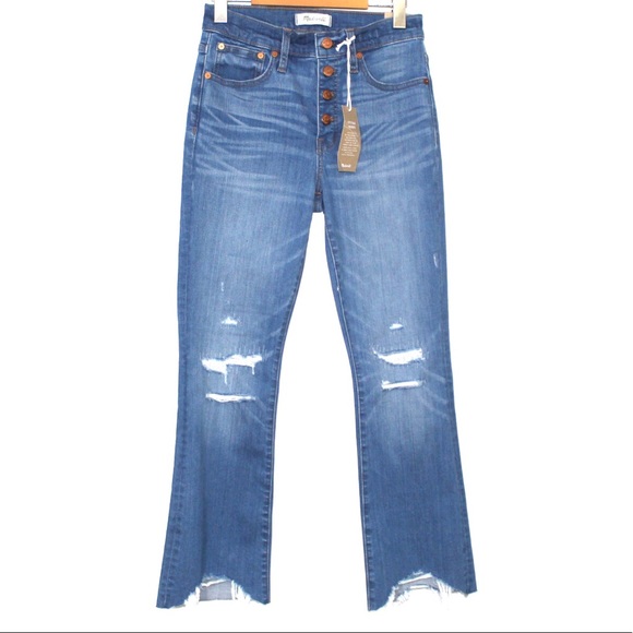 Madewell distressed blue jeans - CALI-Demi boot - Picture 2 of 7